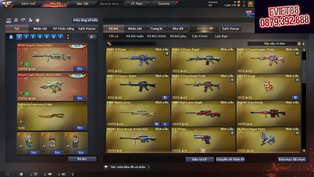 shop acc cf uy tin gia re